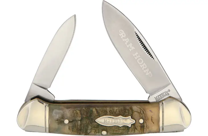 Marbles Ram's Horn Canoe Folding Knife KB203 RAMS HORN